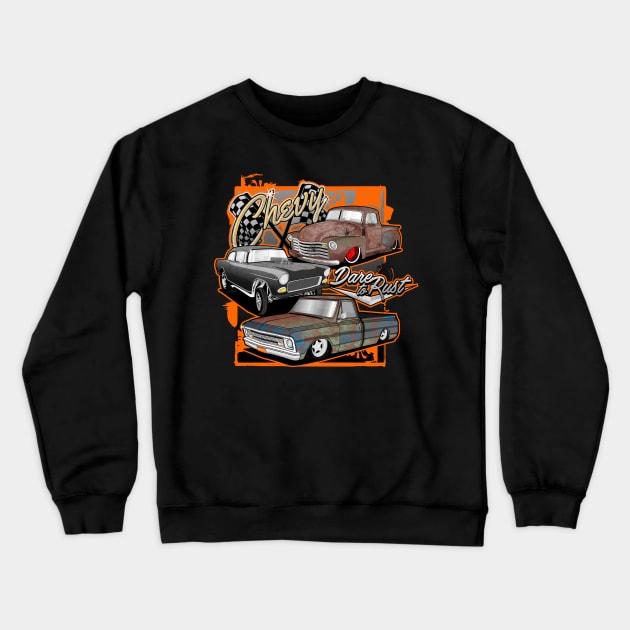 chevy Crewneck Sweatshirt by small alley co